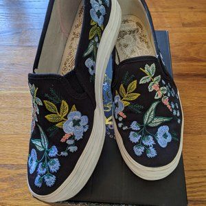 Keds x Rifle Paper Co. Triple Decker Embroidered Slip-On Sneakers, Herb Garden 9